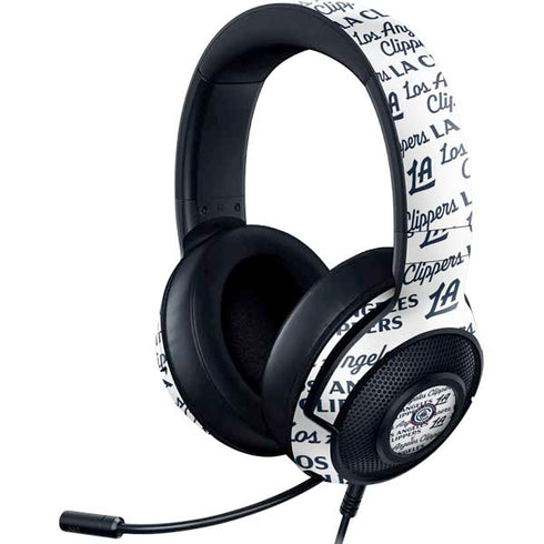 NBA Los Angeles Clippers Blast Text Razer Kraken X Skin